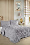 Melodi Scandinavian Double Bohemian Tasseled Bedspread Set 240x250 cm