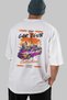 Araba Club Series 9 Back Printed White Oversize T-Shirt 100% Cotton Men's Women's - 6