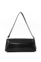 Wrinkled Textured Black Shk305 Faux Leather, Special Lock Magnet Hand, Arm and Shoulder Bag - 3