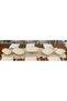 5 Piece Oval Porcelain Dowery Set with Cast Frame-Footed-Handed Handle & Presentation Set Gold & Presentation Box - 5