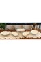5 Piece Oval Porcelain Dowery Set with Cast Frame-Footed-Handed Handle & Presentation Set Gold & Presentation Box