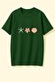 Women's Starfish Printed Oversize T-Shirt - 2