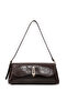 Wrinkled Textured Black/Wrinkled Textured Brown Shk305 Set Faux Leather, 2-Piece Hand, Arm, and Shoulder Bag - 6