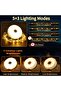 Camping String Lights Outdoor Solar/Rechargeable String Lights with 8 Modes 4 in 1 Portable Camp Lig - 3