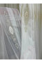 Eli̇sya 3812 Gold Işilti 1/2,5 Pleated Bamboo Tulle Curtain - 8