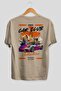 Araba Club Series 25 Back Printed Beige Oversize T-Shirt 100% Cotton Men Women