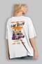 Araba Club Series 14 Back Printed White Oversize T-Shirt 100% Cotton Men Women - 3