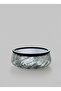 Acacia Lid Patterned Glass Presentation Bowl 23X7 cm Salad Bowl Dessert Bowl Presentation Dish - 2