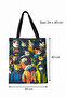 Colorful Raincoat Cats Patterned Black Bag Set Tote and Makeup Bag - 2