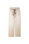 Foulard Belt Wide Leg Jean Pants - 3