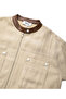 Contrast Trim Collar Coat - 4