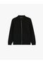 Long-Sleeve Textured Quilted Zippered Transitional Jacket