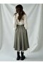 Valerie Winter Flared Long Skirt Women's Olive Leaf Color - 4