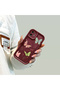 Shockproof Simple Maroon Silicone Phone Case Butterfly Pattern Compatible with Tecno Pova Slim - 8