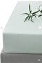 Fitted Combed Cotton Bed Sheet 160*200+30 cm Water Green