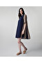 Colorblock Fabric Mix Dress - 2