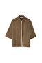 Contrast Piping Hotfix Printed Shirt - 3