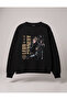 Resident Evil Leon Printed Unisex Oversize 100% Cotton 3 Thread Raster Sweatshirt