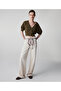 Foulard Belt Wide Leg Jean Pants - 2