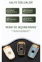 Bmw Compatible E60, E61, E70, E81, E87, E90, E91, E92, X1, X5, X3, 1, 3, 5, 6, Z4, M3, M5 Gold Edge Tpu Key Case Cover (White) - 8