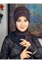 قبعة ربيعية بثلاثة صفوف من الأحجار البيضاء المربعة - 2