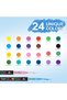 24 Colors Acrylic Paint Pens - Soft Brush Tip Acrylic Markers - 6