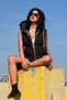 Women's Hooded Cropped Puffer Vest – Water-Repellent Zip and Snap Detail Casual Sports Vest - 6