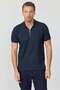 Men's Zippered Polo Neck T-Shirt - 2