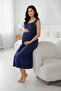 Lace Detailed Summer 100% Cotton Maternity Nightgown - 2