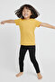 Yellow Kids T-Shirt - Unisex Cotton Short Sleeve Casual Basic Kids T-Shirt - 7