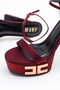 Stylish V Comfortable Heel Shoes Women's Heeled Shoes Ankle Belt Platform Heel Shoes - 4