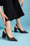 Bitter Brown Heeled Women's Classic Shoes - 5