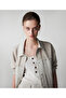 Fabric Mix Raw Edge Sweatshirt - 6
