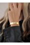 Stone Heart Wicker Model Choker Style Delicate Cuff Bracelet - 3