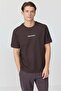 Men's Textured Text Detail T-Shirt