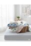 Fitted Combed Cotton Bed Sheet 100*200+30 cm Gray - 2