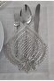 French Lace Linen Textured American Set -12 Person, 13 Pieces - 6