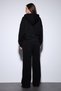 Black Hooded Sweatshirt Women's Tracksuit Set - 7