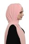 Takmatik Plain Powder Ready-To-Wear Turban Hijab with Shawl, Medical Use Suitable Prayer Cover - 9