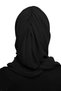 Ready-To-Wear Black Turban with Shawl and Takmatik Stones, Suitable for Medical Use, Prayer Cover. - 6