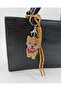 Drawstring Bag & Keychain Charm with Stone Dog Figure - 4