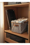 1 Piece Steel Cabinet and Shelf Organizer Bitter Brown 45X25X20 Foldable Clothing Organizer