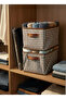 1 Piece Steel Cabinet and Shelf Organizer Bitter Brown 45X25X20 Foldable Clothing Organizer - 4