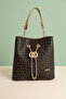 Women's Long Crossbody Bag with 3 Compartments, Shoulder & Hand Bag (24X17 cm) - 4
