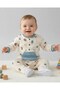 Baby Boy's Pocket Detailed Seasonal 6-9-12-18 Months Ribbed Flexible Baby Jumpsuit