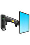 F120 17–27" Vesa Compatible Full Motion Black Wall Mount with Gas Spring