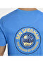Blue Graphic Crew Neck Men Casual T-Shirts - 7