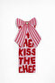 Kiss the Chef Bow Detailed Textured Paper Bookmark (1 Piece)