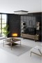 Modern Style Black Coffee Table - 2