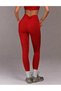 High-Waisted Lycra Sports Leggings with Gathered Waistband, Yoga Leggings
